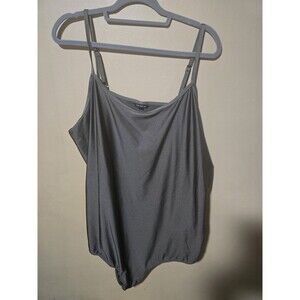 Torrid Womens Silver Gray Plus Size 4 Bodysuit Tank Top